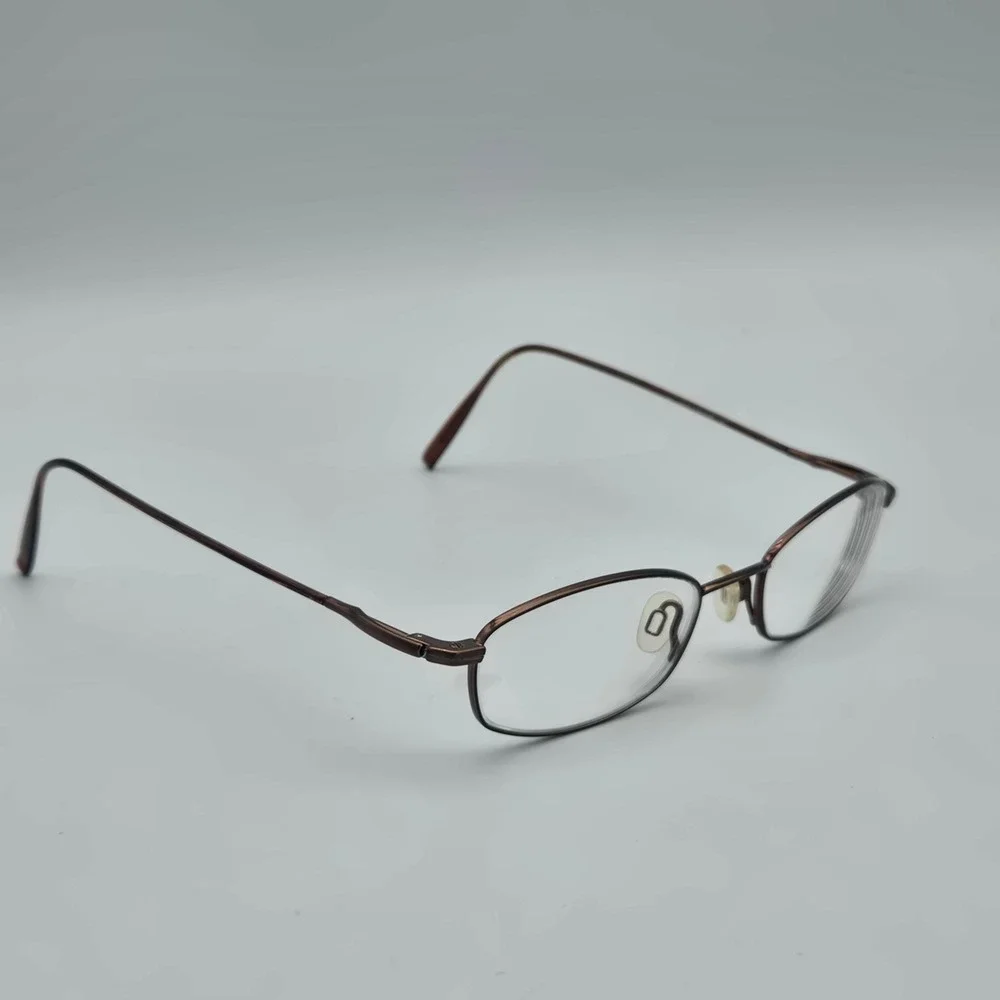 Altair Microtech Eyeglasses Frames Only 48-19-145 Antique Bronze Flex Hinge